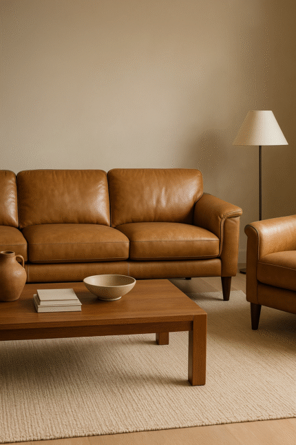 ChatGPT Image Sep 22 2025 01 04 00 AM - Camel Leather Sofa Set | 7 Essential Tips for Luxury Living Rooms - Artnamic Camel Leather Sofa Set | 7 Essential Tips for Luxury Living Rooms